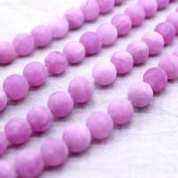 Purple Chalcedony Beads Round DIY & frosted purple 8mm Sold By Strand