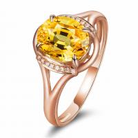 Ring Finger mosiądz, Pączek, Powlekane, różnej wielkości do wyboru, różowe złoto, rozmiar:6-10, sprzedane przez torba