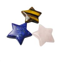 Pierre naturelle décoration, étoile, poli, DIY & différents matériaux pour le choix, plus de couleurs à choisir, 30mm, 2PC/sac, Vendu par sac