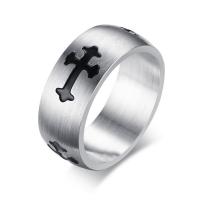 Палец кольцо из нержавеющей стали, нержавеющая сталь, Другое покрытие, ювелирные изделия моды & разный размер для выбора & Мужский, Много цветов для выбора, 8x2mm, продается PC