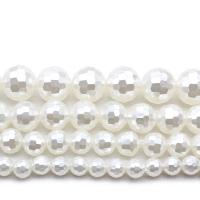 Muschelkern Perle, DIY & verschiedene Größen vorhanden, weiß, verkauft von Strang