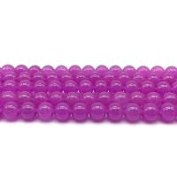 Gemstone Jewelry Beads Rose Chalcedony Round DIY rose camouflage Sold By Strand