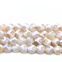 Natürliche Streifen Achat Perlen, DIY & verschiedene Größen vorhanden, weiß, verkauft von Strang