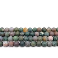 Natürliche Indian Achat Perlen, Indischer Achat, rund, DIY & verschiedene Größen vorhanden & stumpfmatt & satiniert, gemischte Farben, verkauft von Strang