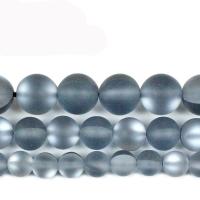 Круглые хрустальные бусины, Кристаллы, Круглая, DIY & разный размер для выбора & матовый & глазированный, прозрачно-серый, продается Strand