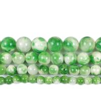 Abalorios de Jade, persa Jade, Esférico, Bricolaje & diverso tamaño para la opción, verde, Vendido por Sarta