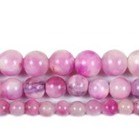 Perles en jade, Persique Jade, Rond, DIY & normes différentes pour le choix, camouflage rose pourpre, Vendu par brin