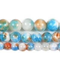 Natural Jade Beads, Persian Jade, Round, DIY & different size for choice, multi-colored, Sold By Strand