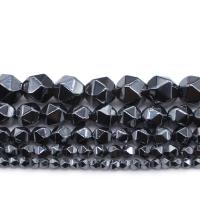 Ikke-magnetiske Hæmatit perler, du kan DIY & forskellig størrelse for valg, sort, Solgt af Strand