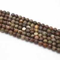 Perles agates, agate océan, Rond, poli, DIY & normes différentes pour le choix, couleurs mélangées, Vendu par 38 cm brin