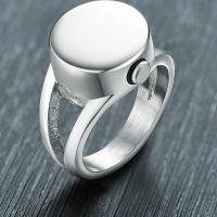 Vinger Ring in edelstaal, Roestvrij staal, plated, mode sieraden & verschillende grootte voor keus & voor de mens, meer kleuren voor de keuze, 14.30mm, Verkocht door PC