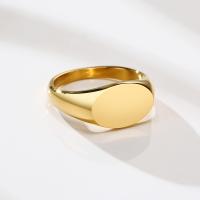 Anillo de dedo de acero inoxidable, chapado, Joyería & diverso tamaño para la opción & para mujer, dorado, 9mm, Vendido por UD