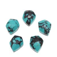 Cabochons en pierres précieuses, turquoise synthétique, pentagone, poli, DIY, bleu, 11*8*5mm, 5PC/sac, Vendu par sac