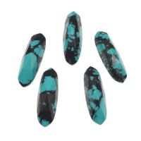 Natural Gemstone Cabochons Turquoise polished DIY blue 18*5*4mm Sold By Bag