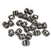 Natural Smoky Quartz Beads, DIY & faceted & with rhinestone, 12x15mm, Sold By PC