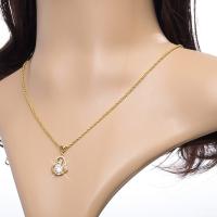 Cubic Zircon Micro Pave Brass Necklace gold color plated micro pave cubic zirconia & for woman nickel lead & cadmium free Sold Per Approx 18.3 Inch Strand