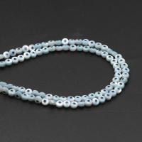 Perles de bijoux mode Evil Eye, coquille, Rond, DIY & normes différentes pour le choix, bleu, 10PC/sac, Vendu par sac