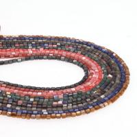 Perles de coquille colore naturelle, pilier, différentes couleurs et motifs pour le choix & DIY, plus de couleurs à choisir, 3.5*3.5mm, Vendu par brin