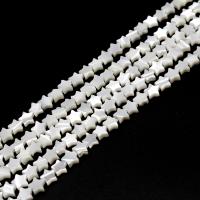 Natural White Shell Beads, Star, DIY & different size for choice, more colors for choice, 10*10*4mm, Sold By Strand