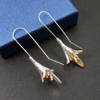 Zinc Alloy Drop Earrings vintage & fashion jewelry silver color Sold By Pair