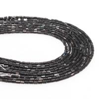 Black Shell Beads Column DIY black 3*4mm Sold By Strand