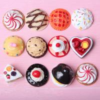 Fashion Resin Cabochons, food shape, DIY & different styles for choice & enamel, more colors for choice, 50PCs/Bag, Sold By Bag
