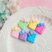 Fashion Resin Cabochons, Biscuit, DIY, more colors for choice, 25x30mm, 50PCs/Bag, Sold By Bag