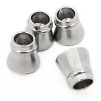 Stainless Steel End Caps, 304 Stainless Steel, silver color plated, DIY, 11.50x11.50x6mm, Sold By PC