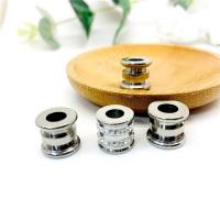 Stainless Steel Large Hole Beads 304 Stainless Steel DIY original color Sold By PC