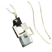 Zinklegierung Schmuck Halskette, Modeschmuck, keine, 6.8x2.5cmuff0c 86cm, verkauft von Strang