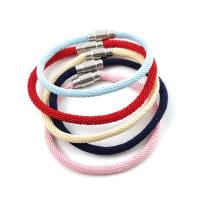 Fashion Bracelet & Bangle Jewelry, Tibetan Style, with Nylon Cord, fashion jewelry, more colors for choice,  20-21CM, Sold By Strand