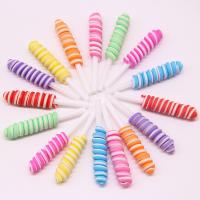 Mobile Phone DIY Decoration, Polymer Clay, Lollipop, more colors for choice, 52x8mm, 50PCs/Bag, Sold By Bag