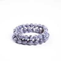 Gemstone Bracelets Picture Jasper Round Unisex Sold Per Approx 7.5 Inch Strand