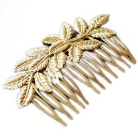 Decorative Hair Combs Zinc Alloy gold color plated for woman nickel lead & cadmium free Sold By PC