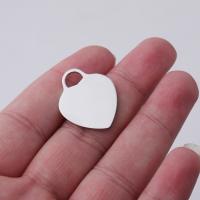 Stainless Steel Heart Pendants polished Unisex original color Sold By PC