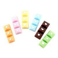 Mobile Phone DIY Decoration, Resin, Chocolate, enamel, mixed colors, 11x30mm, Sold By PC