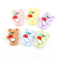 Mobile Phone DIY Decoration Resin Bear enamel mixed colors Sold By PC