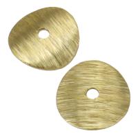 Separadores de Metal, chapado en color dorado, cepillado, 8x1.5mm, agujero:aproximado 1mm, 100PCs/Grupo, Vendido por Grupo