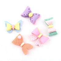 Mobile Phone DIY Decoration, Resin, Bowknot, mixed colors, 15x23mm, Sold By PC