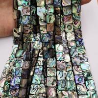 Abalone Shell Beads, Square, polished, different packing style for choice & DIY, 12mm, Sold By Strand