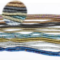Ikke-magnetiske Hæmatit perler, Abacus, poleret, du kan DIY, flere farver til valg, 4x2mm, Solgt af Strand