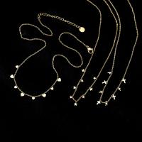 Edelstahl Schmuck Halskette, goldfarben plattiert, verschiedene Stile für Wahl & für Frau, Länge ca. 19.68 ZollInch, 10SträngeStrang/Menge, verkauft von Menge