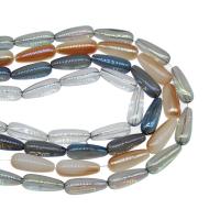 Teardrop Krystal perler, forgyldt, du kan DIY, flere farver til valg, 20*8mm, 40pc'er/Strand, Solgt af Strand