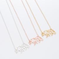 Stainless Steel Jewelry Necklace Polar Bear plated fashion jewelry & for woman Length 17.7 Inch Sold By PC