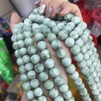 Gemstone Jewelry Beads Green Calcite Round polished DIY green Sold By Strand