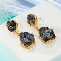Resin Earring Zinc Alloy with Resin fashion jewelry & for woman nickel lead & cadmium free 45mm Sold By Pair