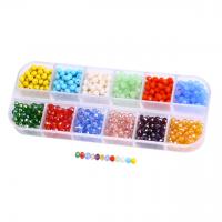 Rondelle Crystal Beads, with Plastic Box, Rectangle, DIY, nickel, lead & cadmium free, 130x50x15mm, 720PCs/Box, Sold By Box