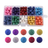 Natural Lava Beads, Round, DIY, 128x65x22mm, 200PCs/Box, Sold By Box