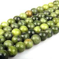 Perles en jade, Jade du Sud, Rond, poli, DIY & normes différentes pour le choix, Vendu par Environ 15.7 pouce brin
