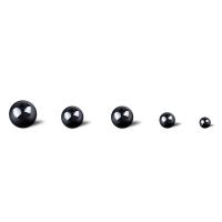 Perles hématite magnétique, avec Boîte en plastique, poli, DIY, noire, 128x65x22mm, Vendu par boîte